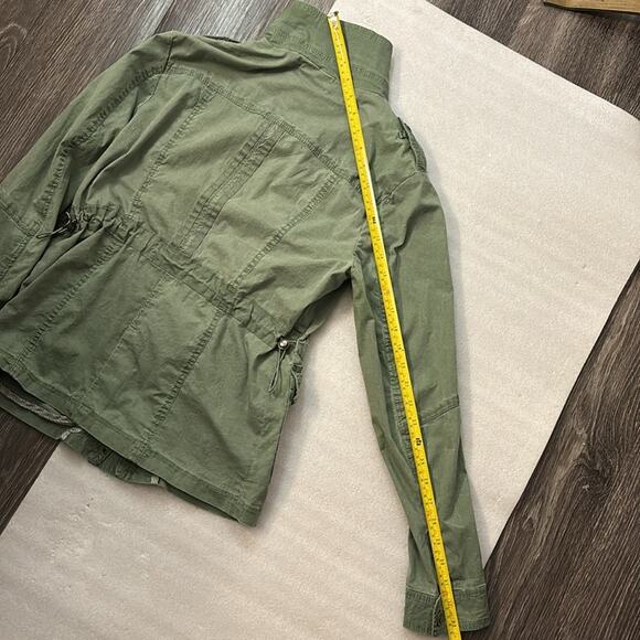 Daytrip Green Army Jacket M Lightweight Boho Cabincore Fisherman Gorpcore Skater - Picture 11 of 15